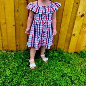 Red white and blue dress